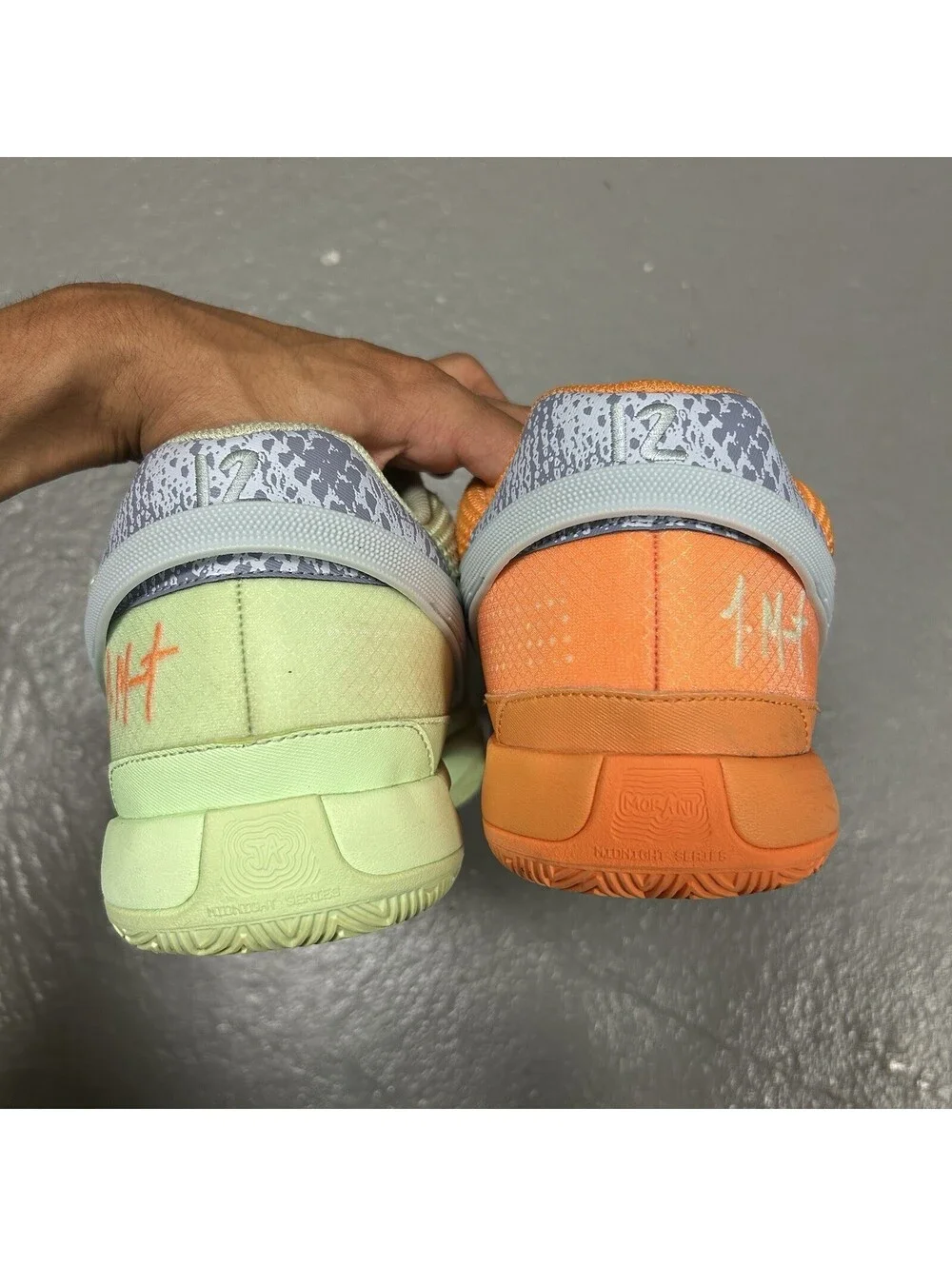 Nike Ja 1 Mismatched Orange Green - Size 15 - (FQ4796-800)
